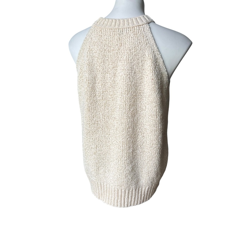 J. Crew High-neck Sweater Tank in Ecru, Sz L - Picture 7 of 16